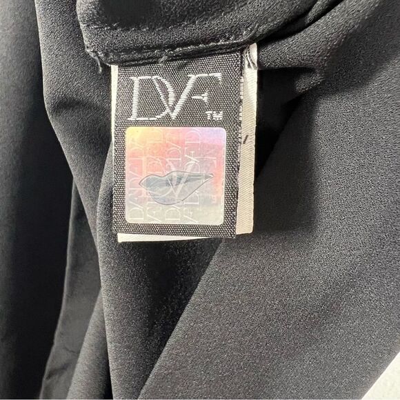 DVF Diane Von Furstenberg Women’s Size Small Black Reagan Draped Sleeveless Top - Picture 7 of 12